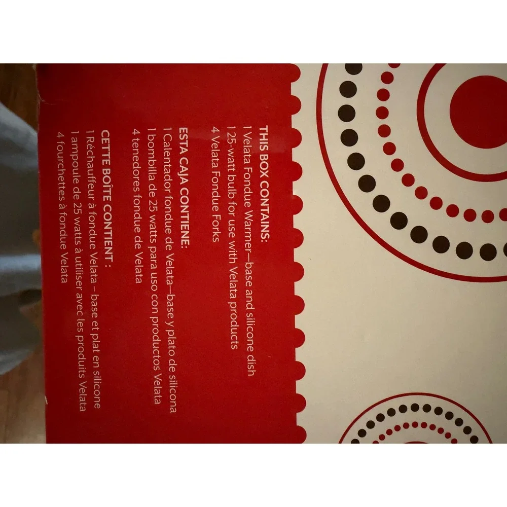 Scentsy Velata Maraschino Curve Fondue Warmer‎ Base Silicone Dish Complete Set